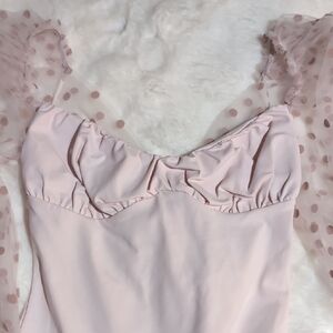 Elegant Pink Ruffle Sleepwear